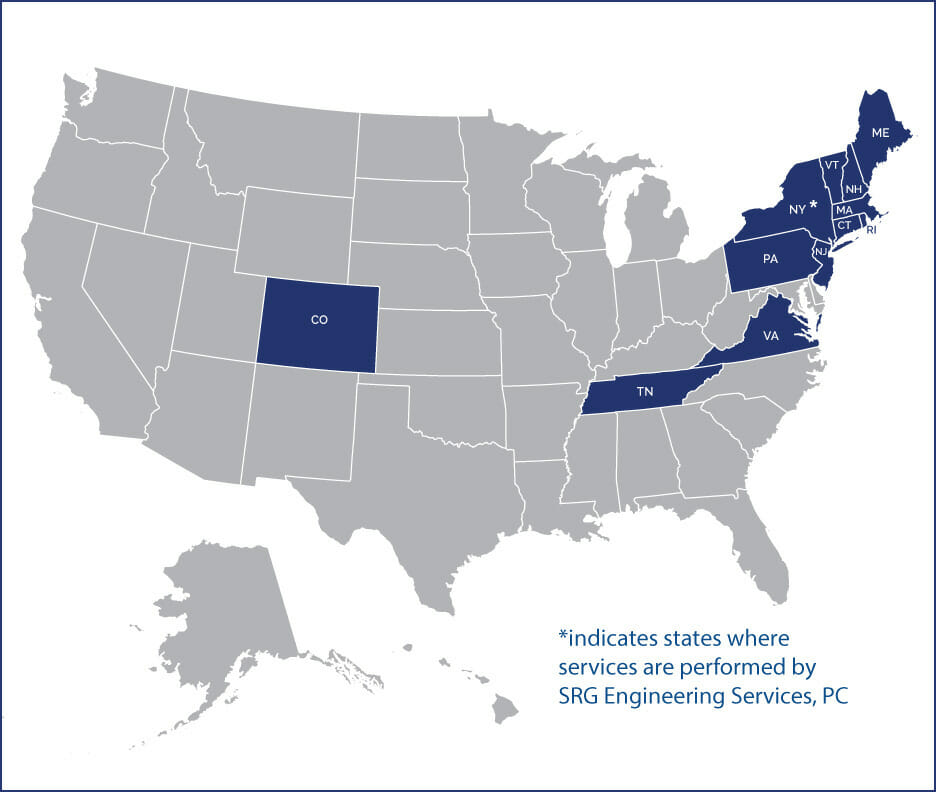 States Served by SRG Engineering, Inc.